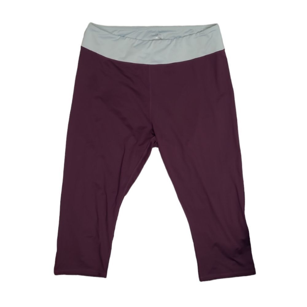 ADORE ME purple cropped Mariam plus sized capri workout leggings 3X